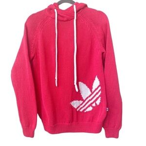 Adidas Hot Pink Knit Hoodie